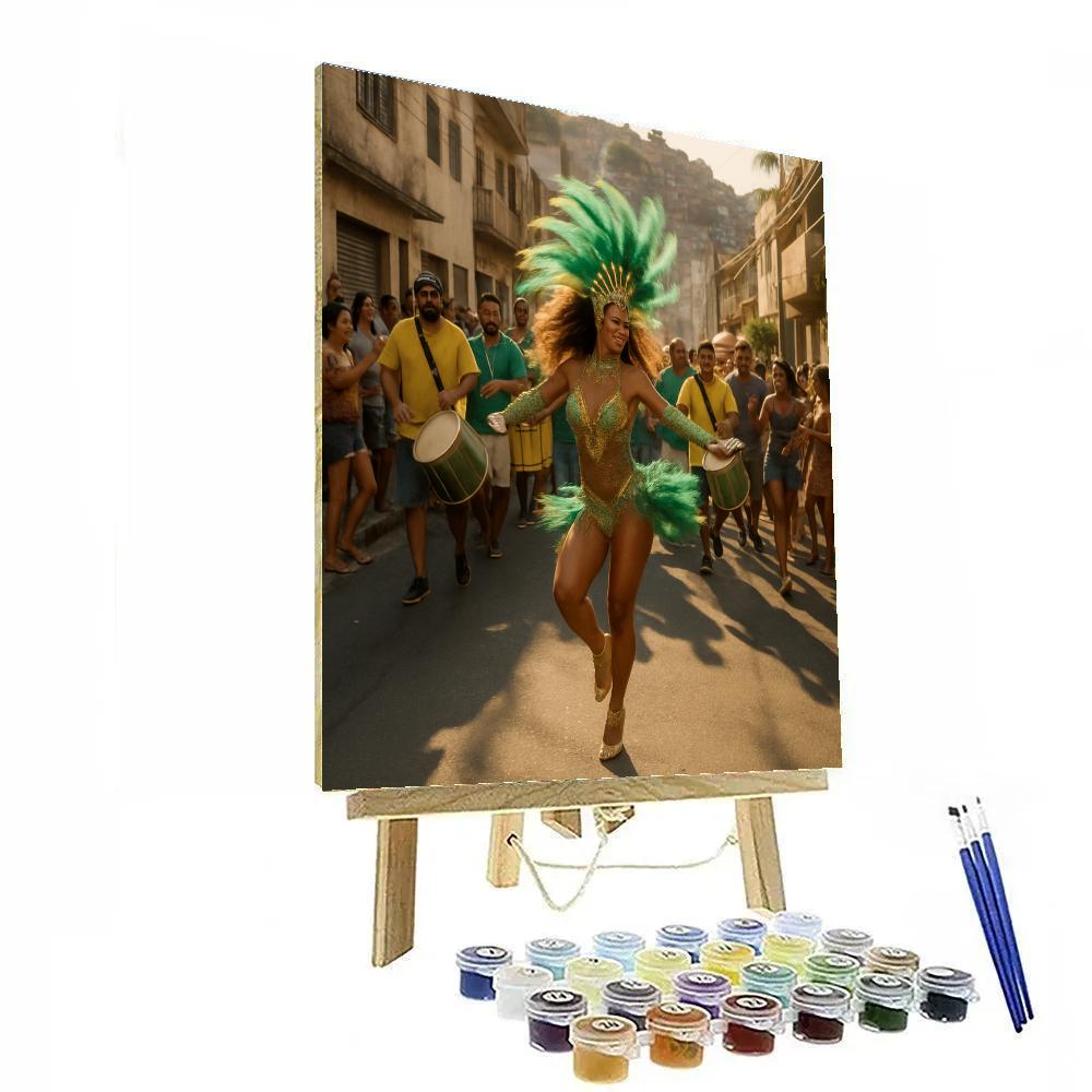 Rio Carnival Samba Street Rehearsal DIY paint by numbers