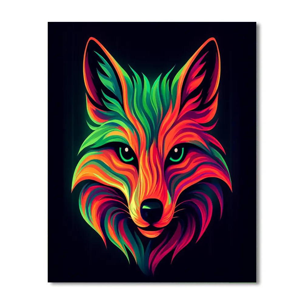 Aurora Blaze Fox Spirit Paint by numbers art