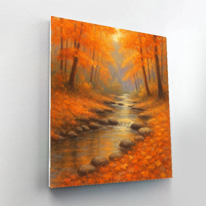 Autumn Brook Whisper painting number kit
