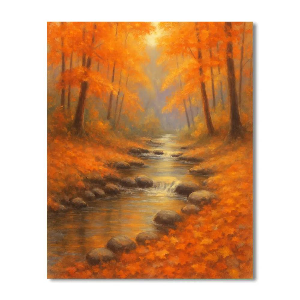 Autumn Brook Whisper painting number kit