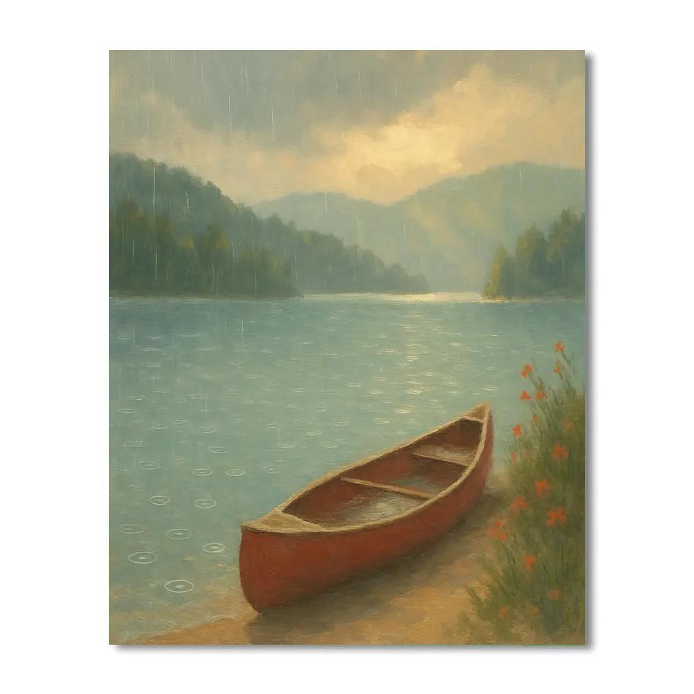 Gentle Rain Over Summer Lake Paint by numbers kits