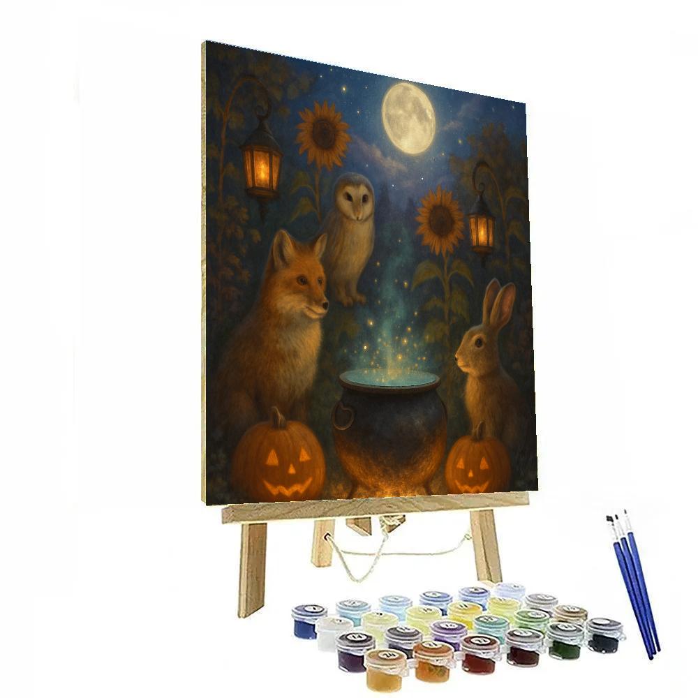 Starlit Cauldron Garden Gathering paint by color
