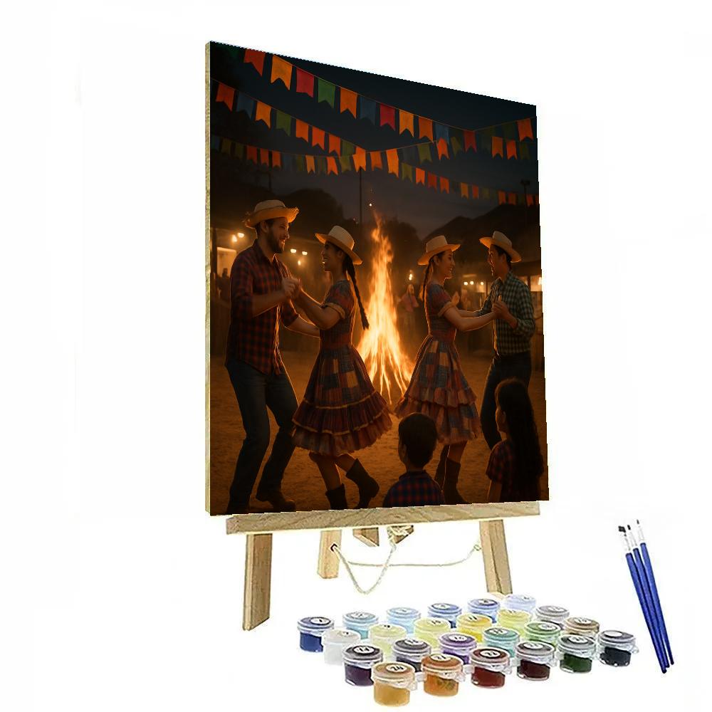 Brazil Festa Junina Rural Dance Paint by numbers art