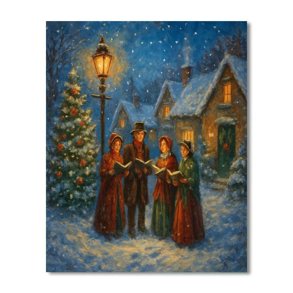 Midnight Carol Lane Number painting