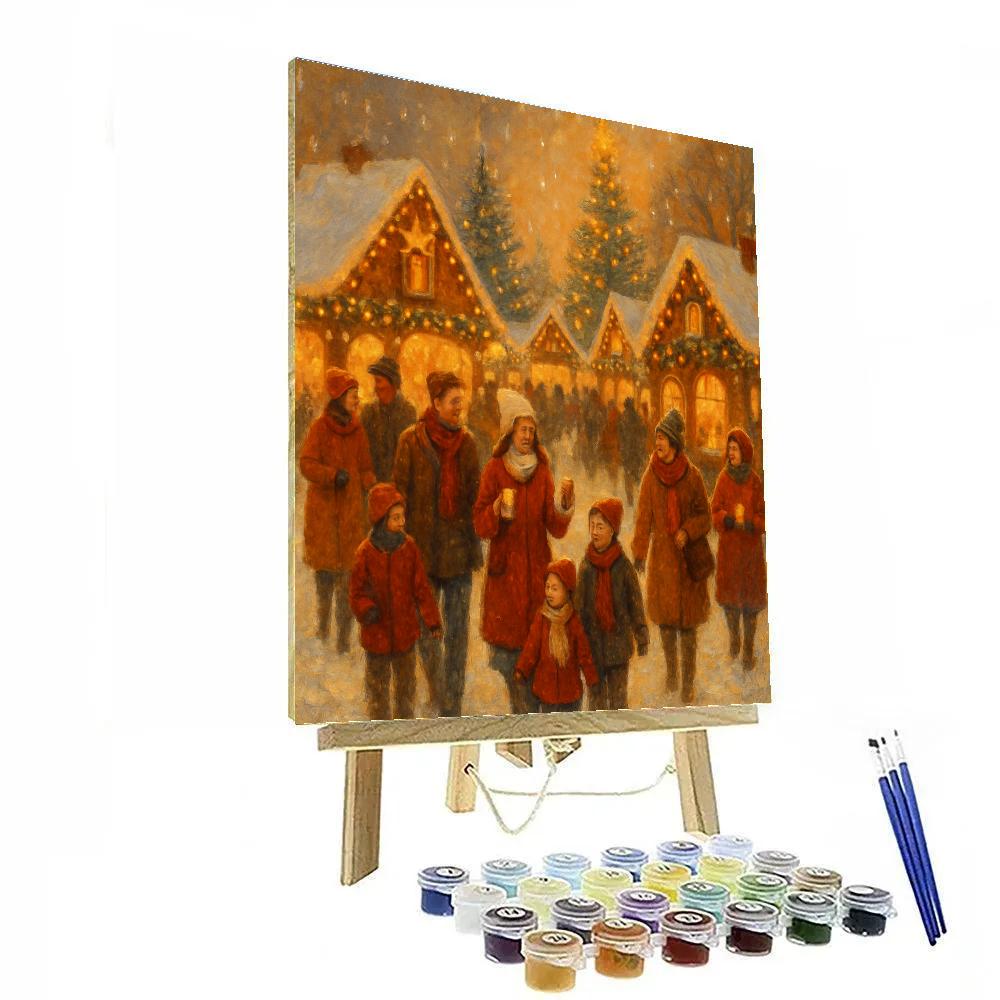 Gingerbread Lane Festival paint by color
