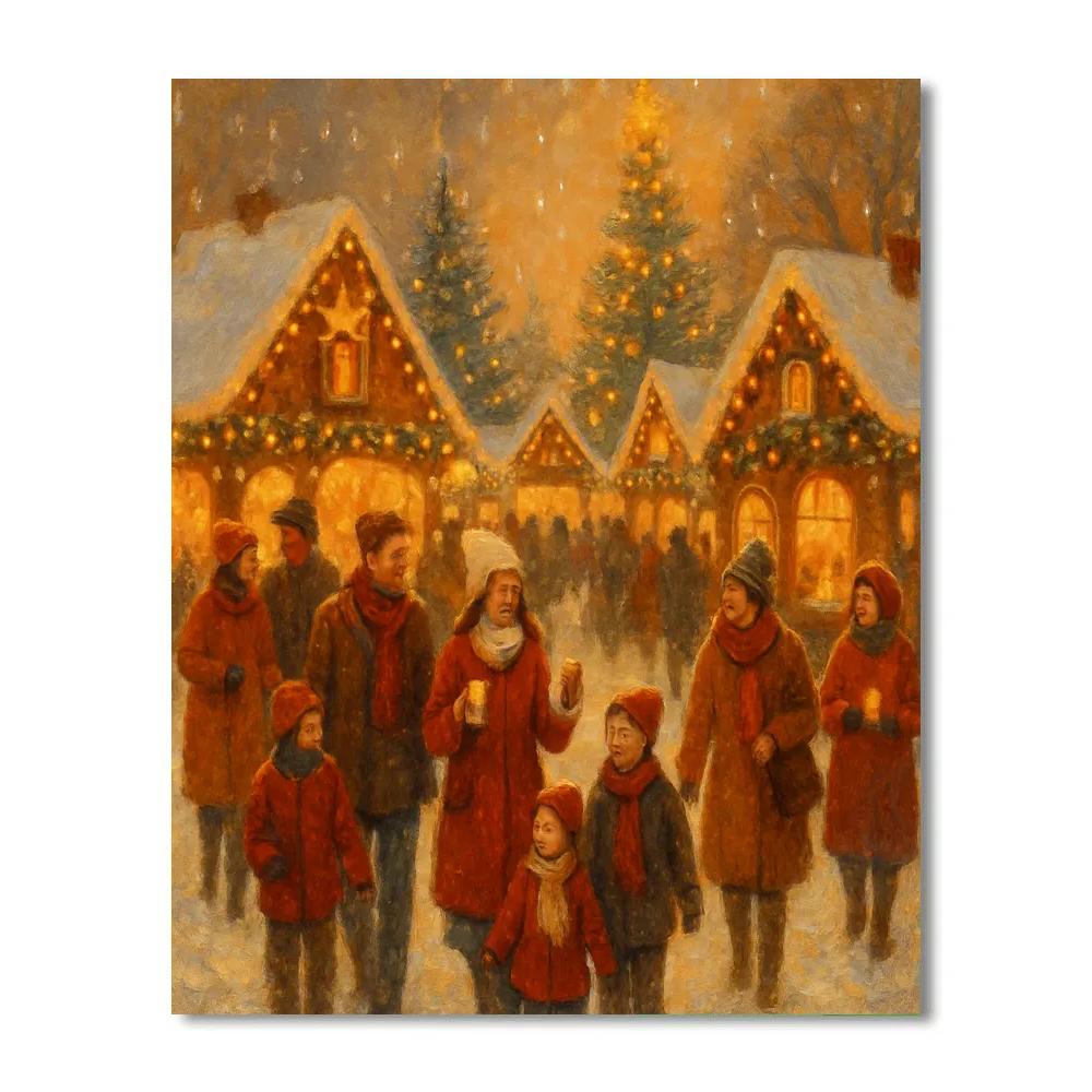 Gingerbread Lane Festival paint by color