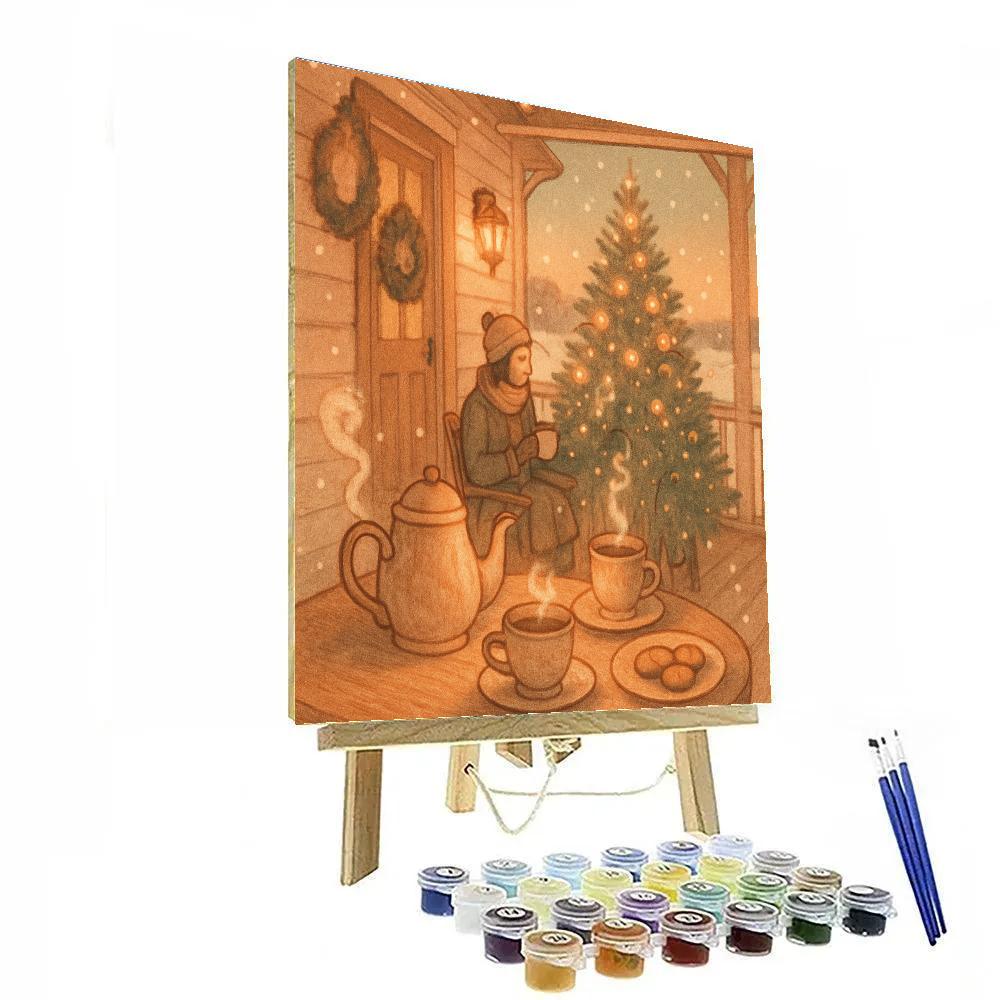 Maple Lane Snow Tea Paint by numbers kits