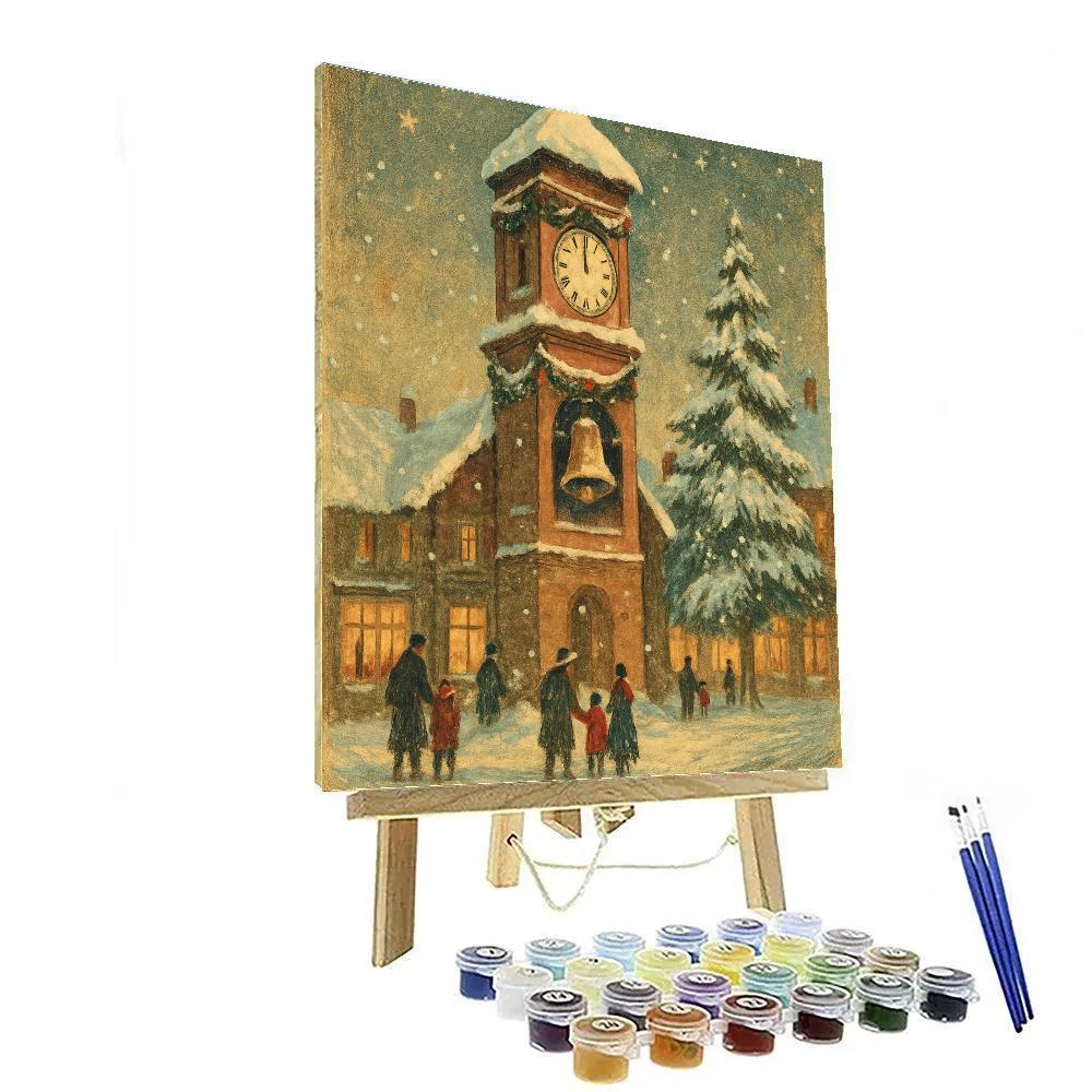 Old Clocktower Noel Paint by numbers kits