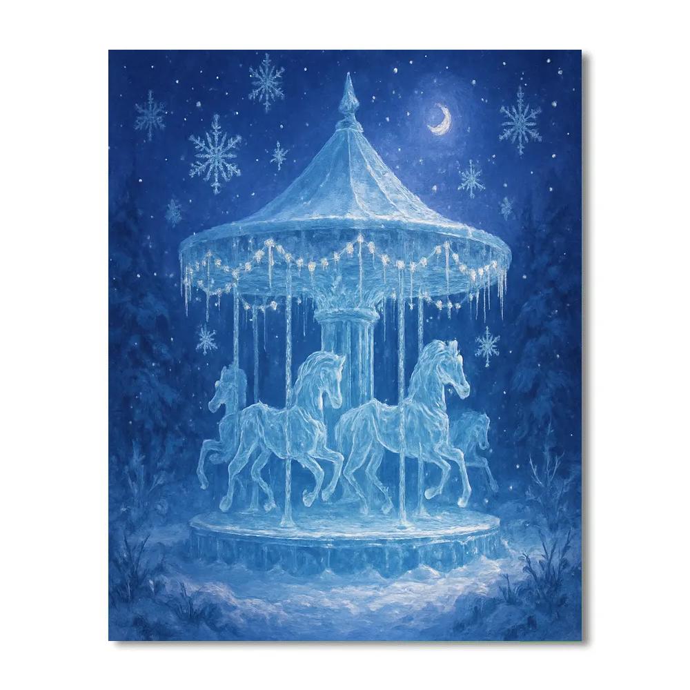 Icicle Carousel Hollow paint by color