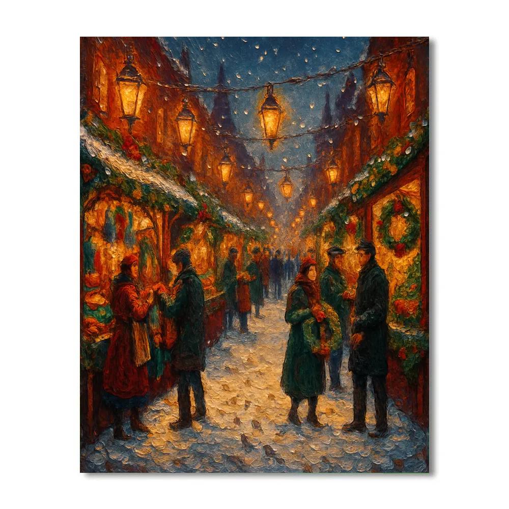 Midwinter Market Lanterns Paint by numbers kits