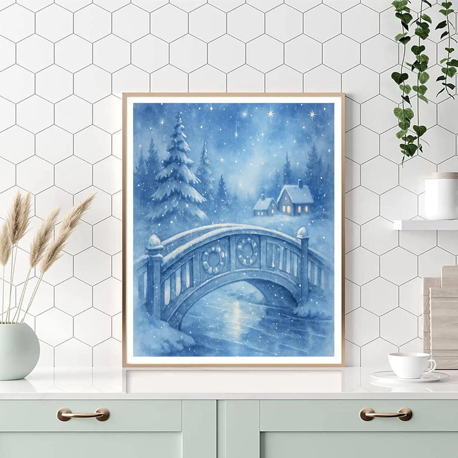 Crystal Bridge Noel painting number kit