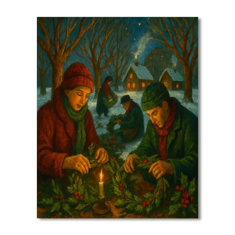 Willow Lane Wreathmakers DIY paint by numbers