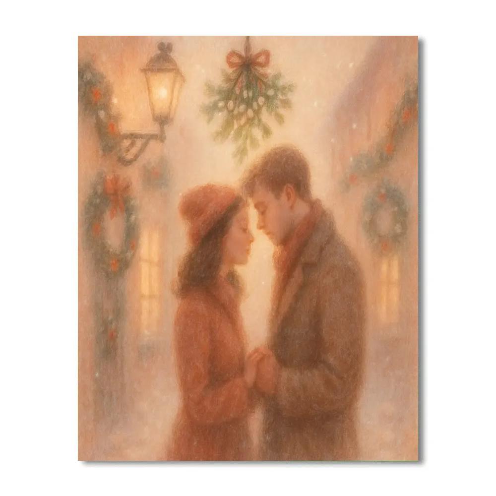 Mistletoe Alley Serenade paint by number
