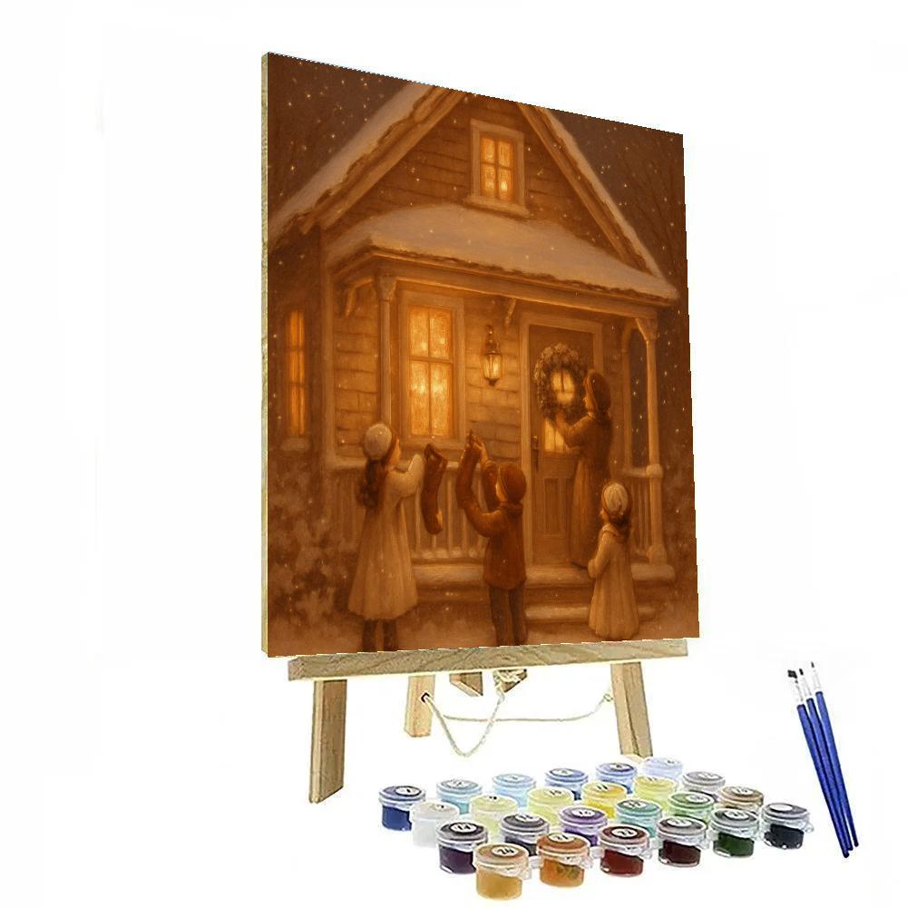 Caramel Cottage Countdown Painting by numbers kit
