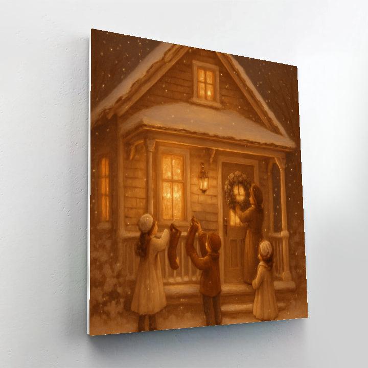 Caramel Cottage Countdown Painting by numbers kit