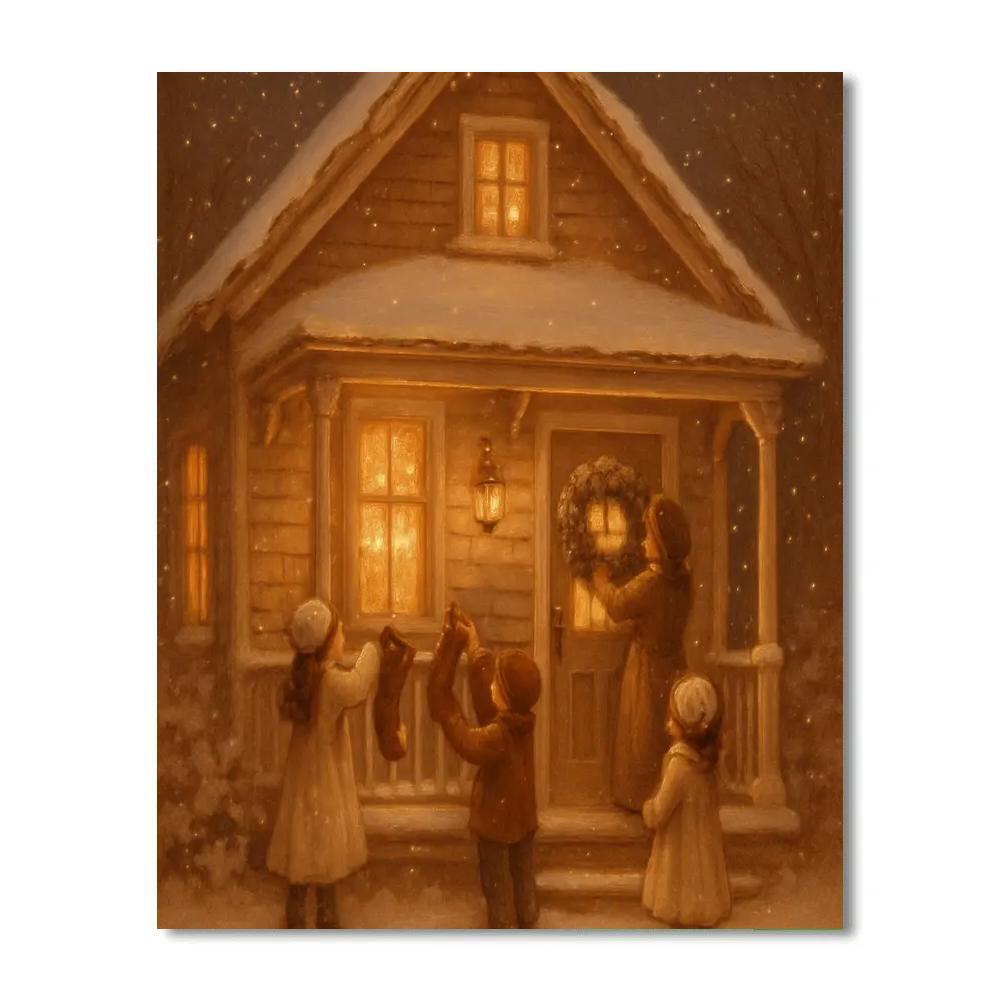 Caramel Cottage Countdown Painting by numbers kit