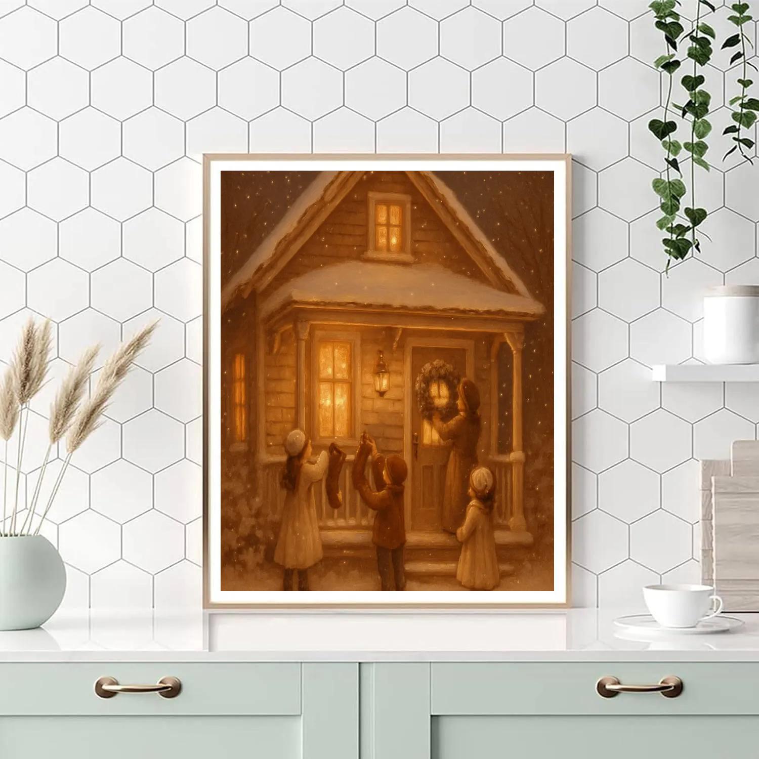 Caramel Cottage Countdown Painting by numbers kit