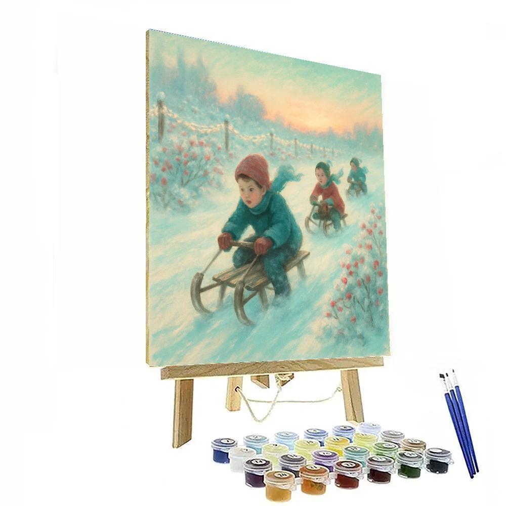 Blueberry Field Sleighs paint by color