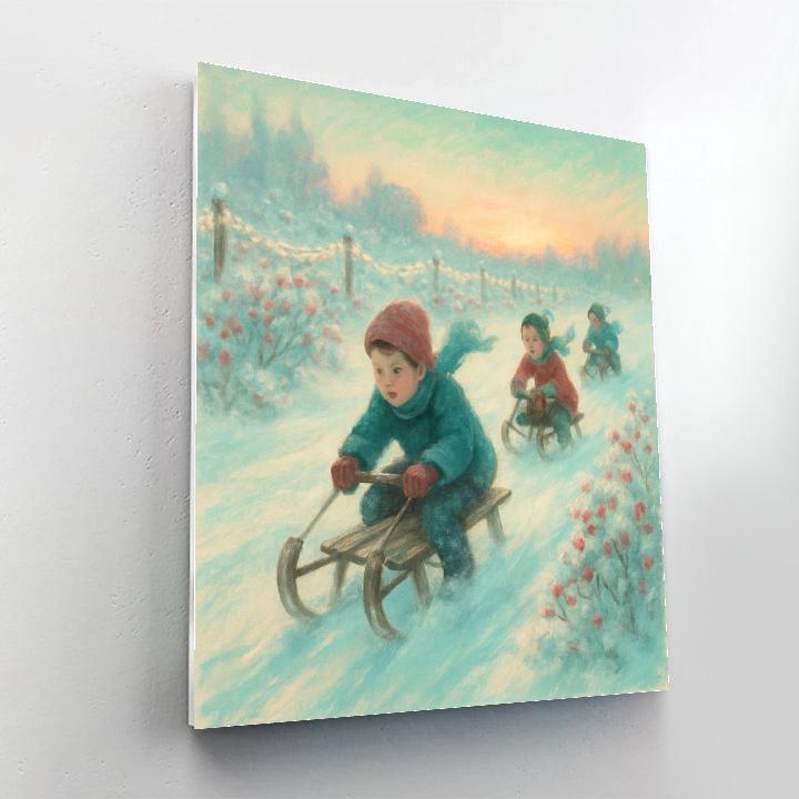 Blueberry Field Sleighs paint by color