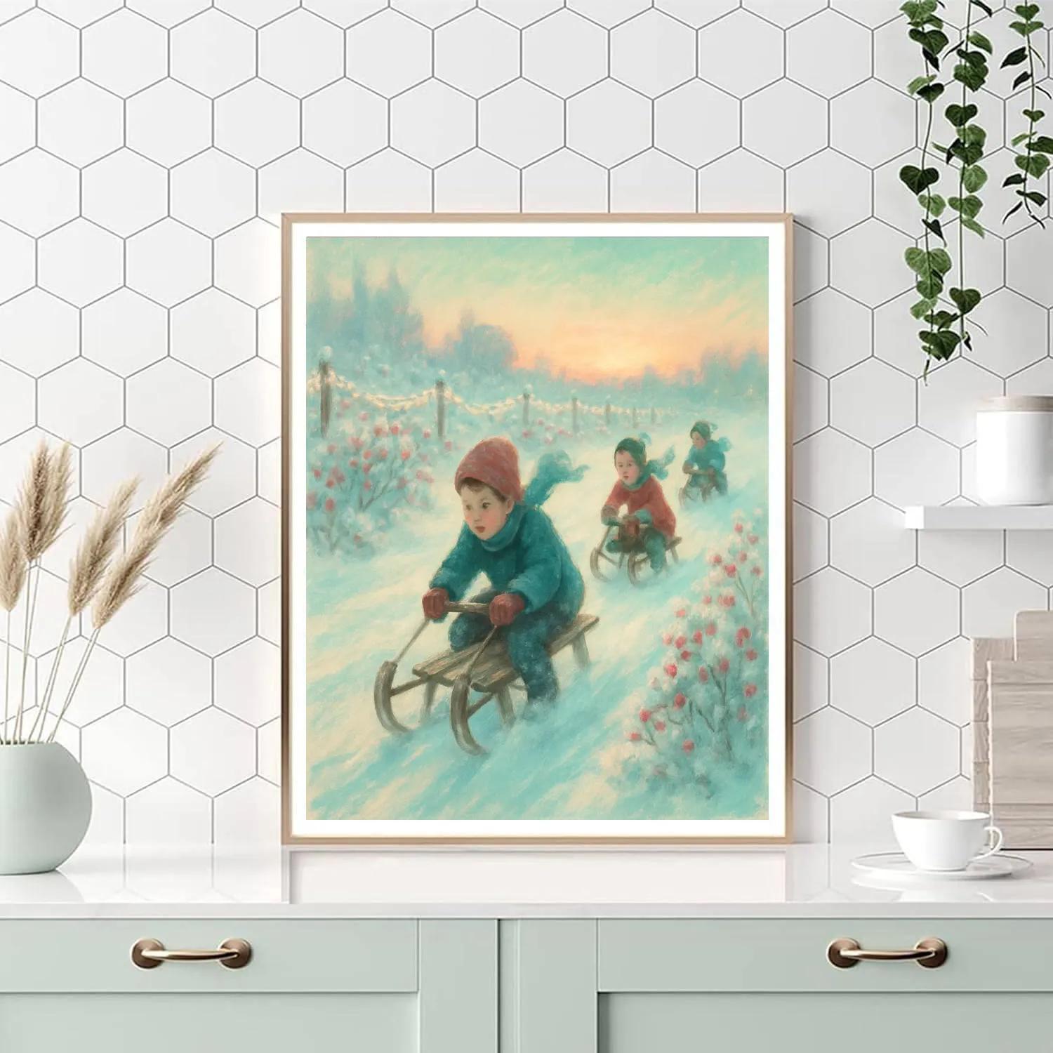 Blueberry Field Sleighs paint by color