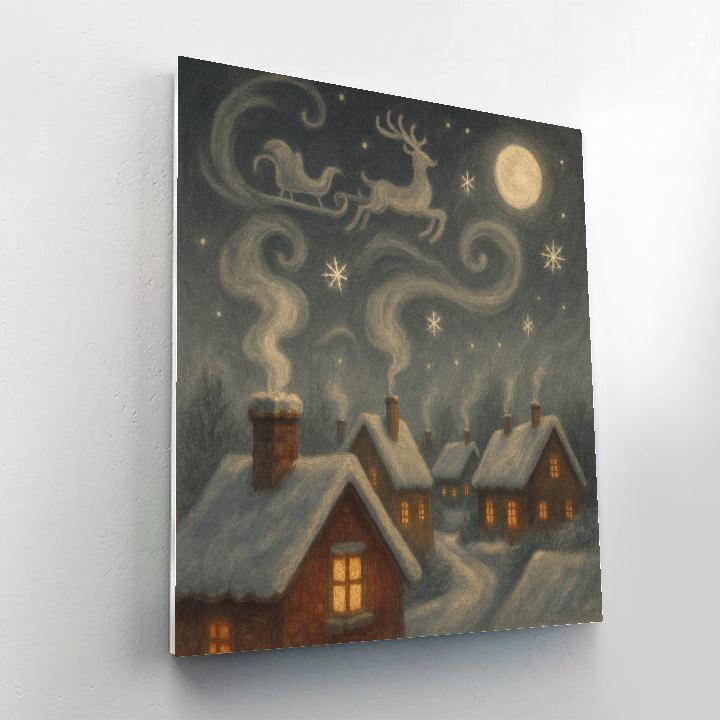 Chimney Smoke Storybook DIY paint by numbers