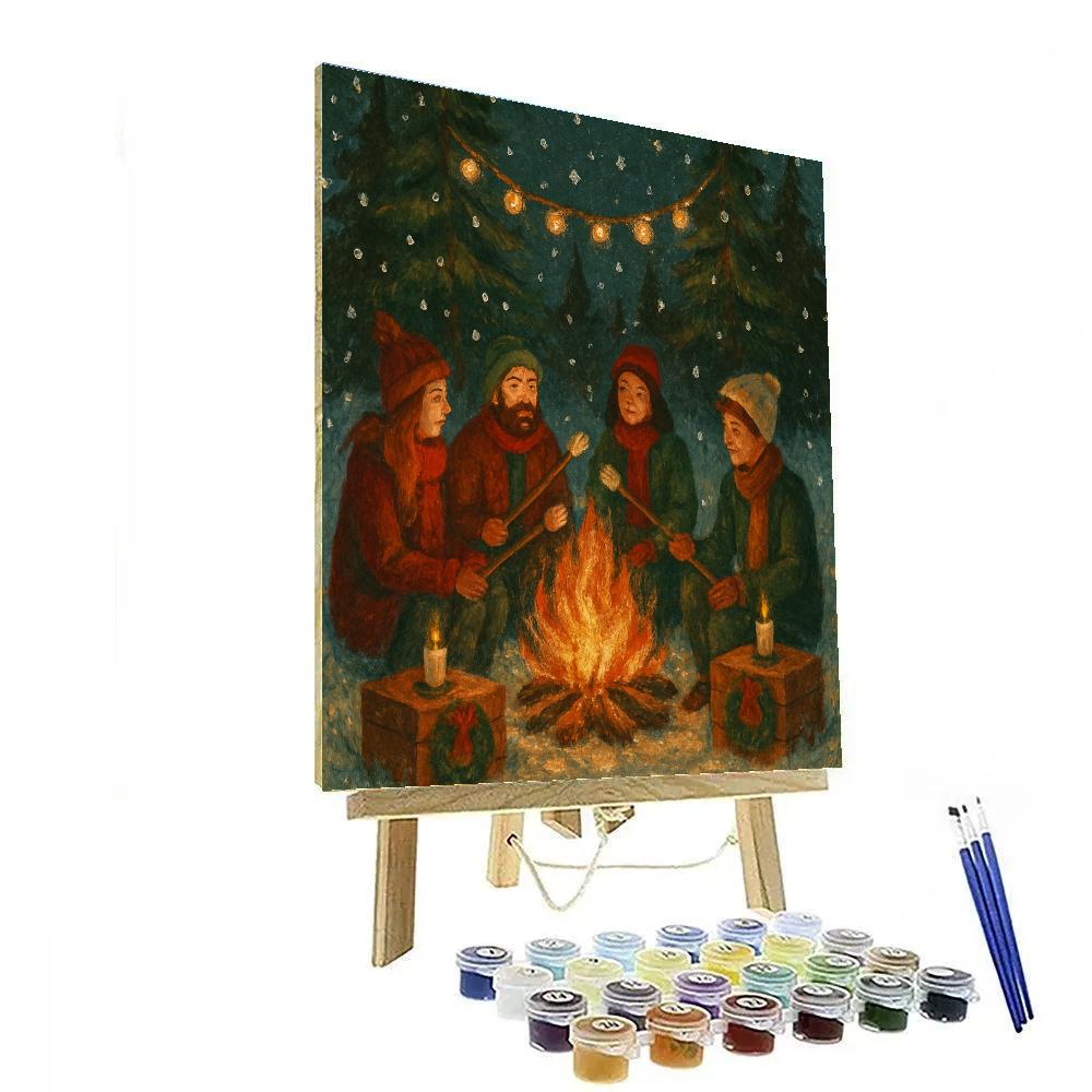 Marshmallow Meadow Feast Painting by numbers kit