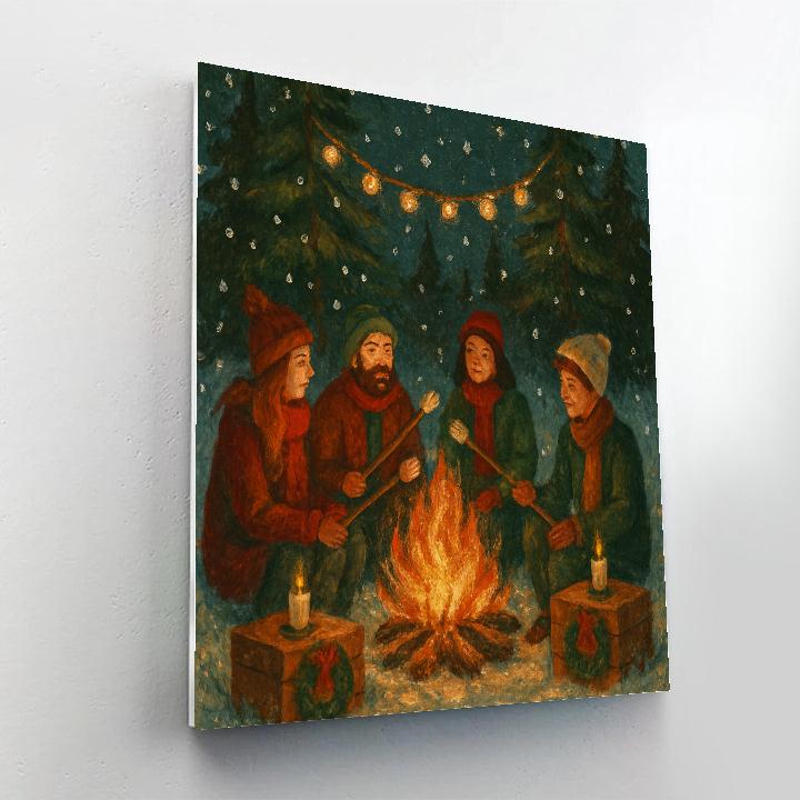 Marshmallow Meadow Feast Painting by numbers kit