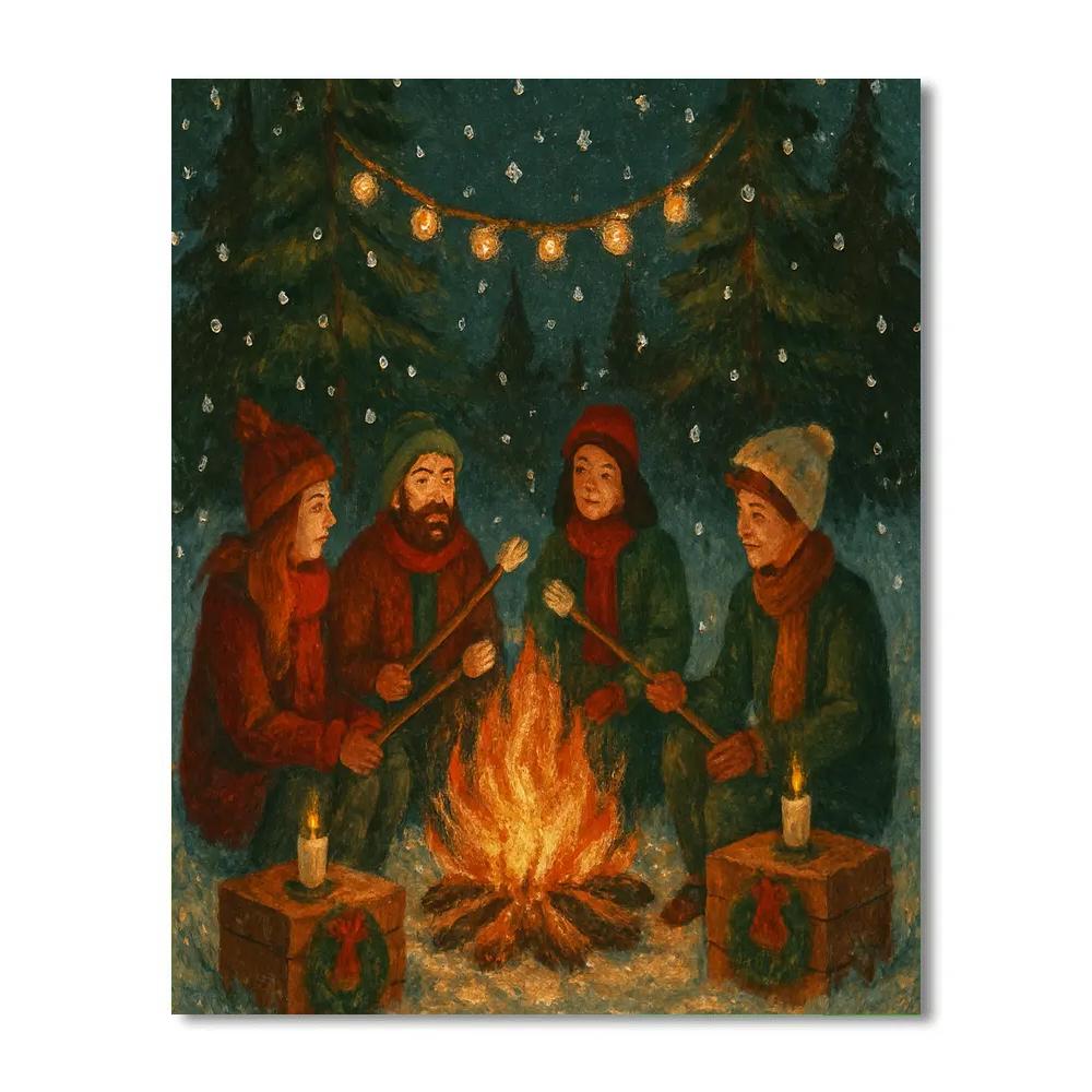 Marshmallow Meadow Feast Painting by numbers kit