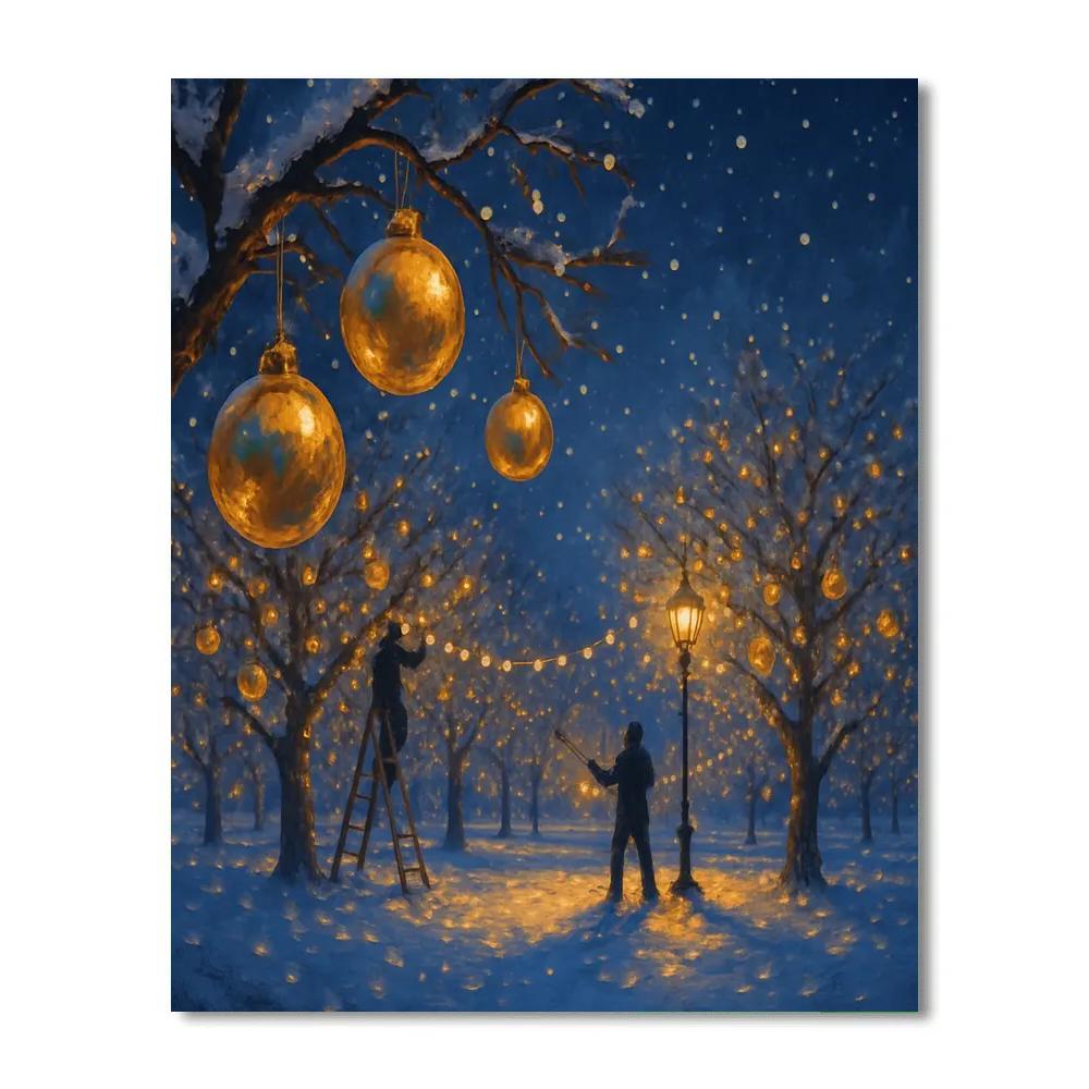 Ornament Orchard Nights painting number kit