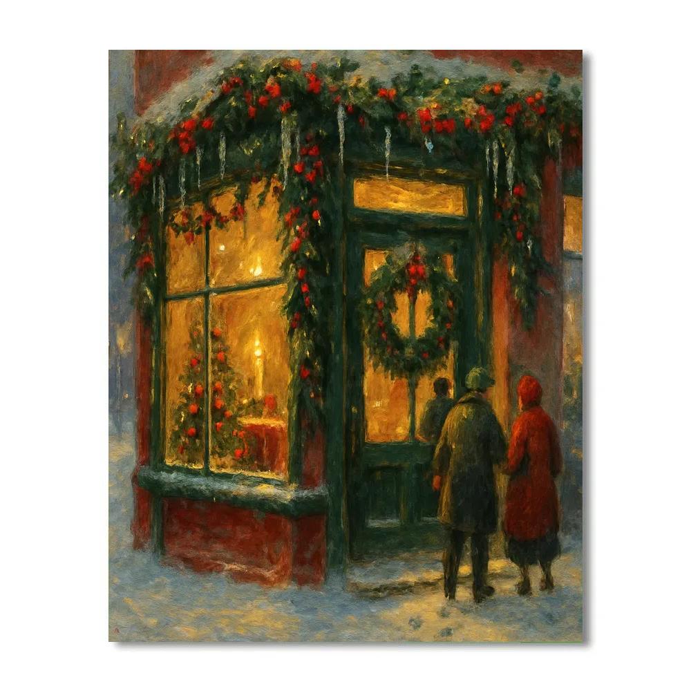 Boughs And Berries Corner paint by number