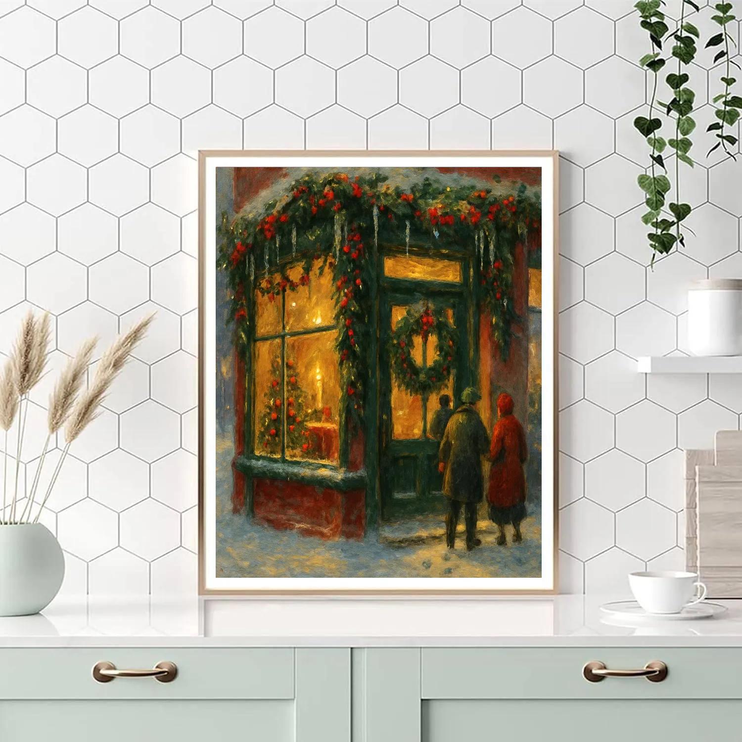 Boughs And Berries Corner paint by number