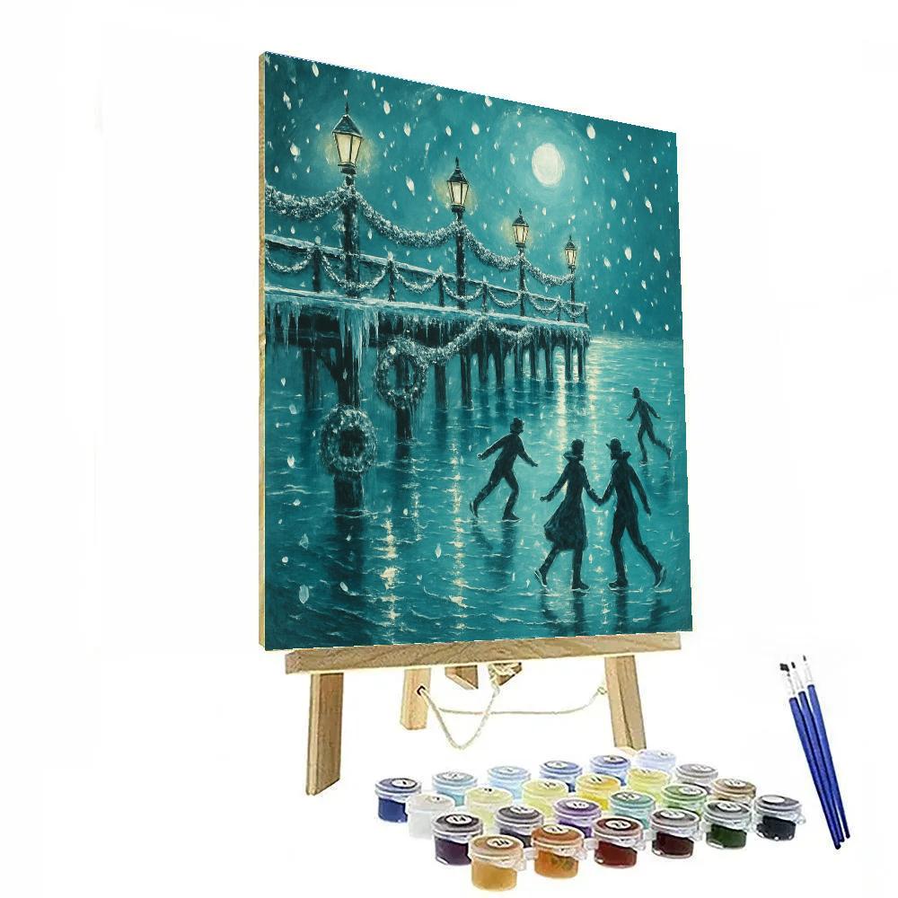Tinsel Pier Reflections Painting by numbers kit