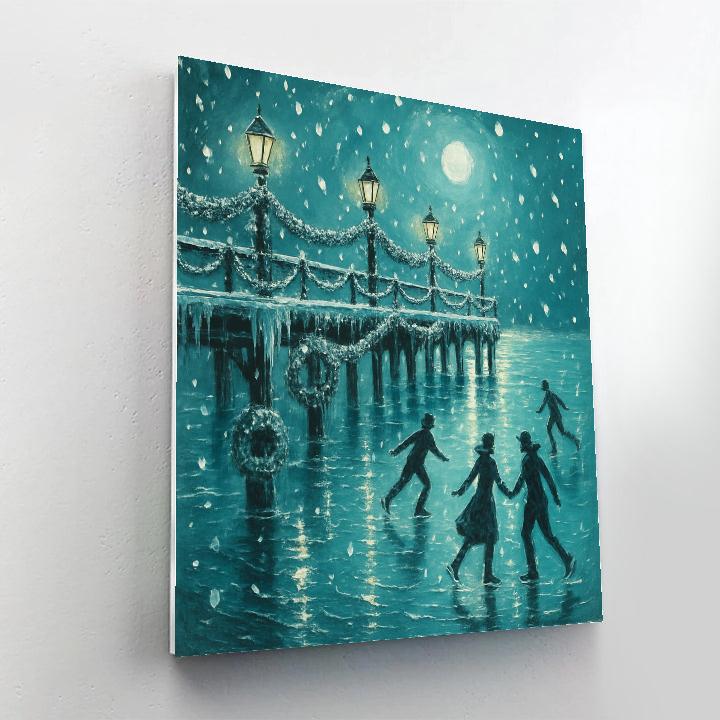 Tinsel Pier Reflections Painting by numbers kit
