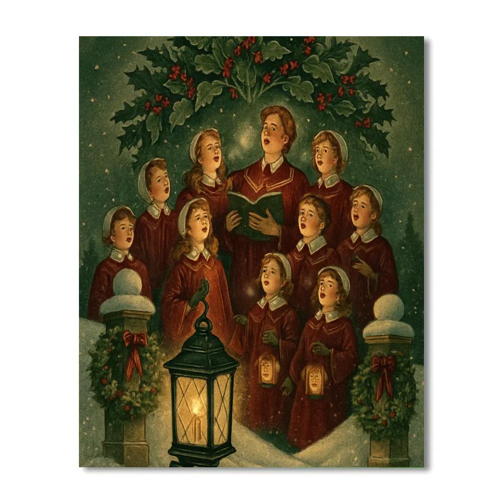 Hollyridge Lantern Choir paint by color