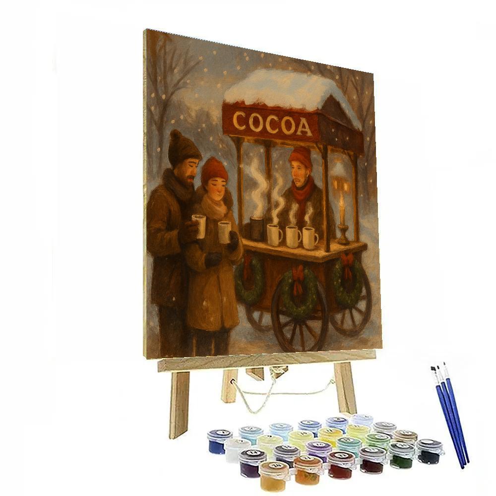 Cocoa Cart Carousel Numbered painting kits