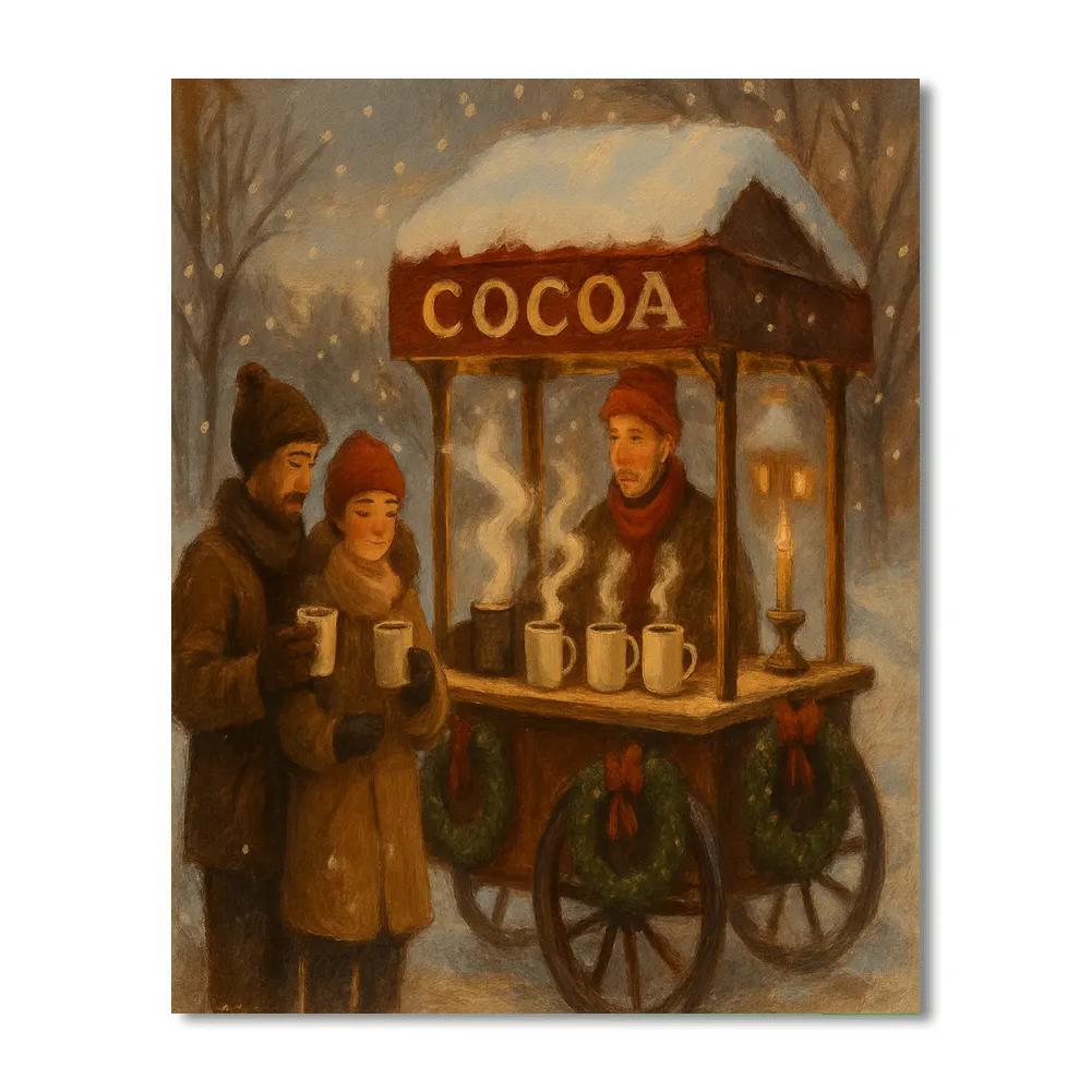 Cocoa Cart Carousel Numbered painting kits