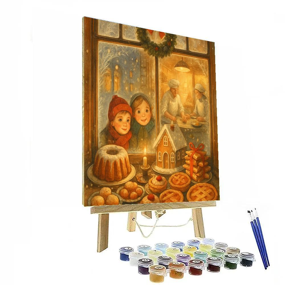 Icicle Window Bakery painting number kit