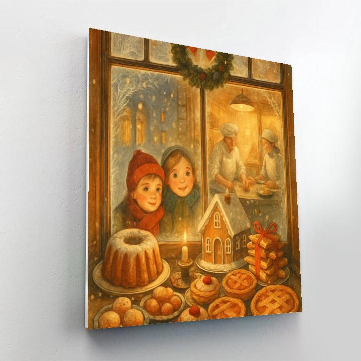 Icicle Window Bakery painting number kit