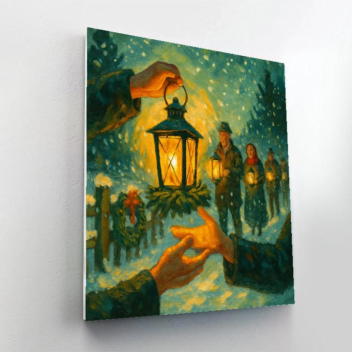 Evergreen Lantern Relay Number painting