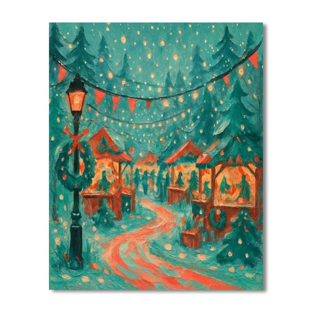 Lanternloop Forest Fair DIY paint by numbers
