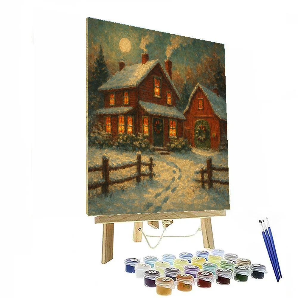 Everlight Farmstead Evening Numbered painting kits
