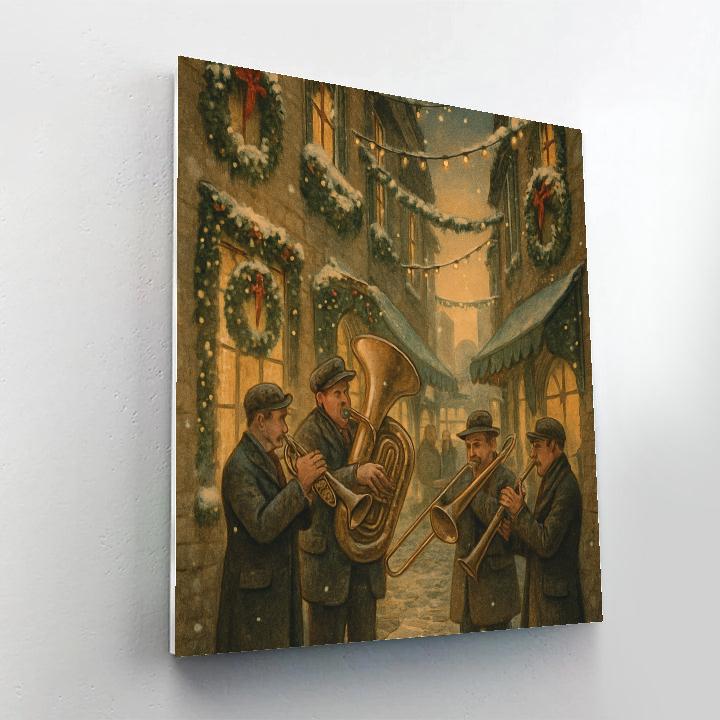 Cobbled Carol Corner painting number kit