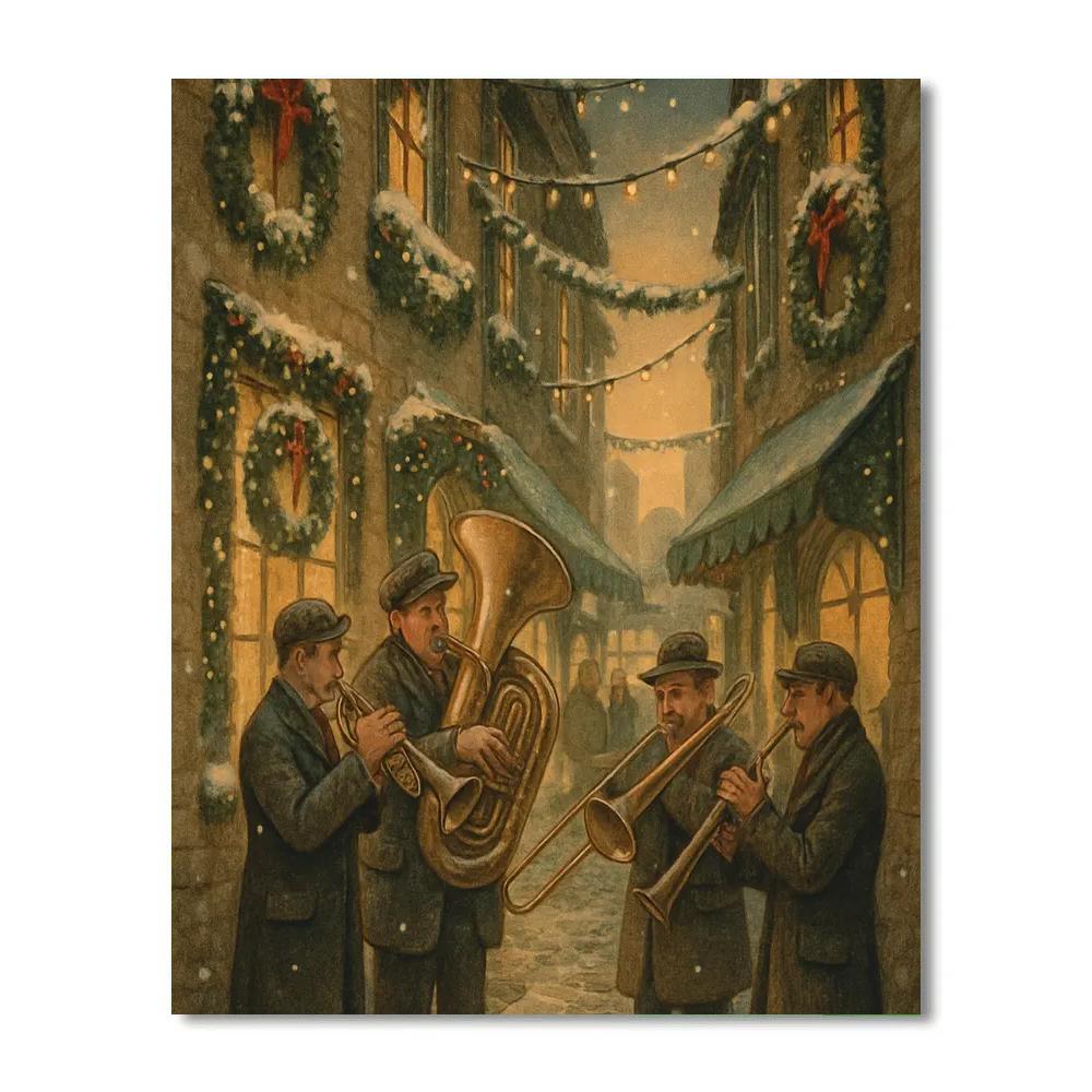 Cobbled Carol Corner painting number kit