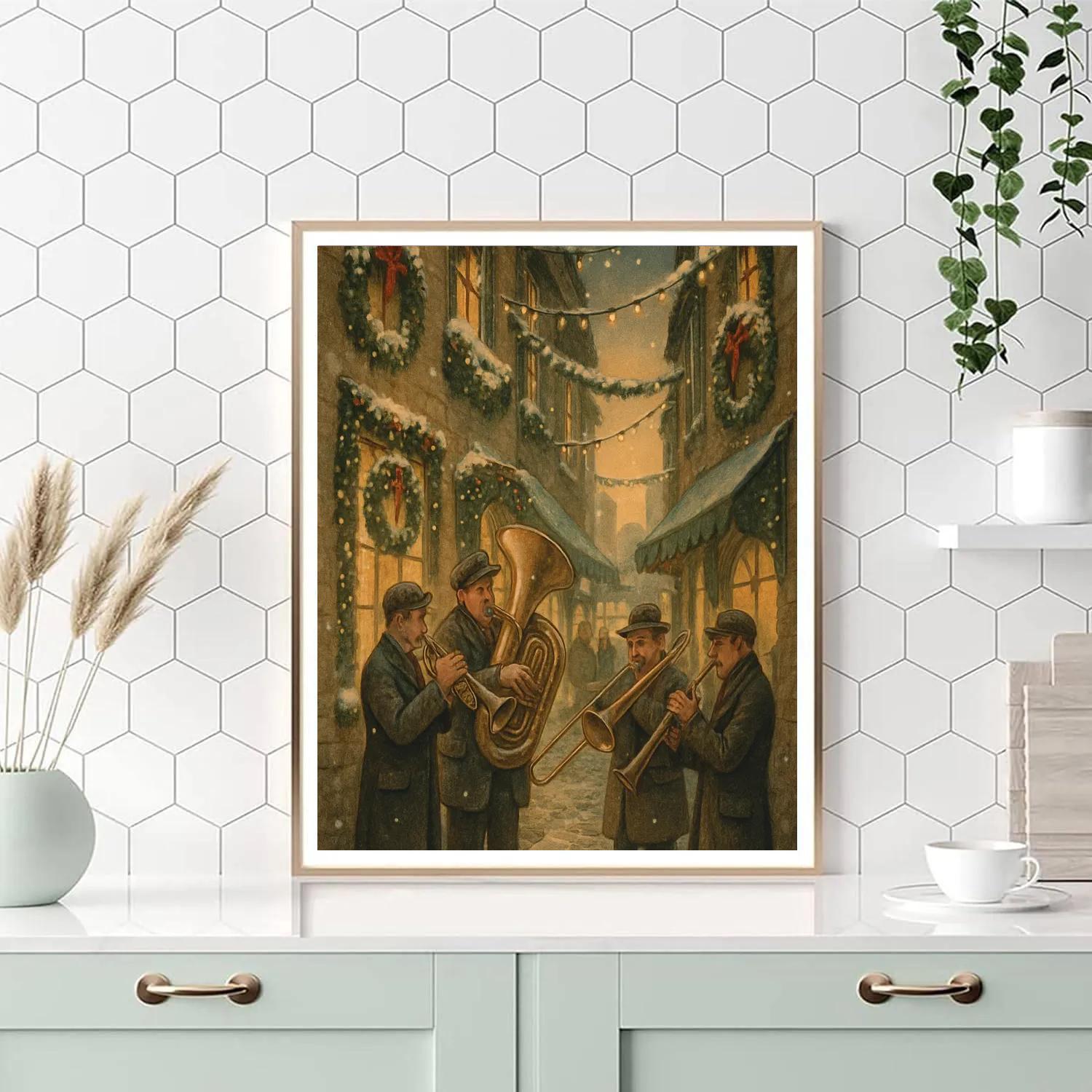 Cobbled Carol Corner painting number kit