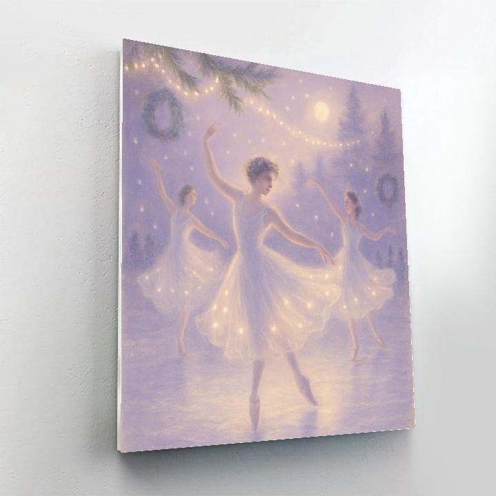 Gossamer Ice Ballet DIY paint by numbers