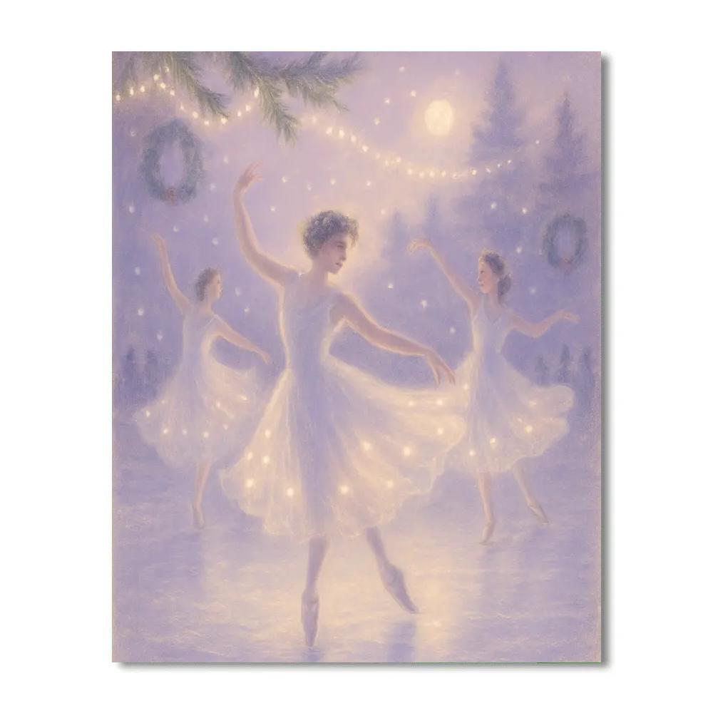 Gossamer Ice Ballet DIY paint by numbers