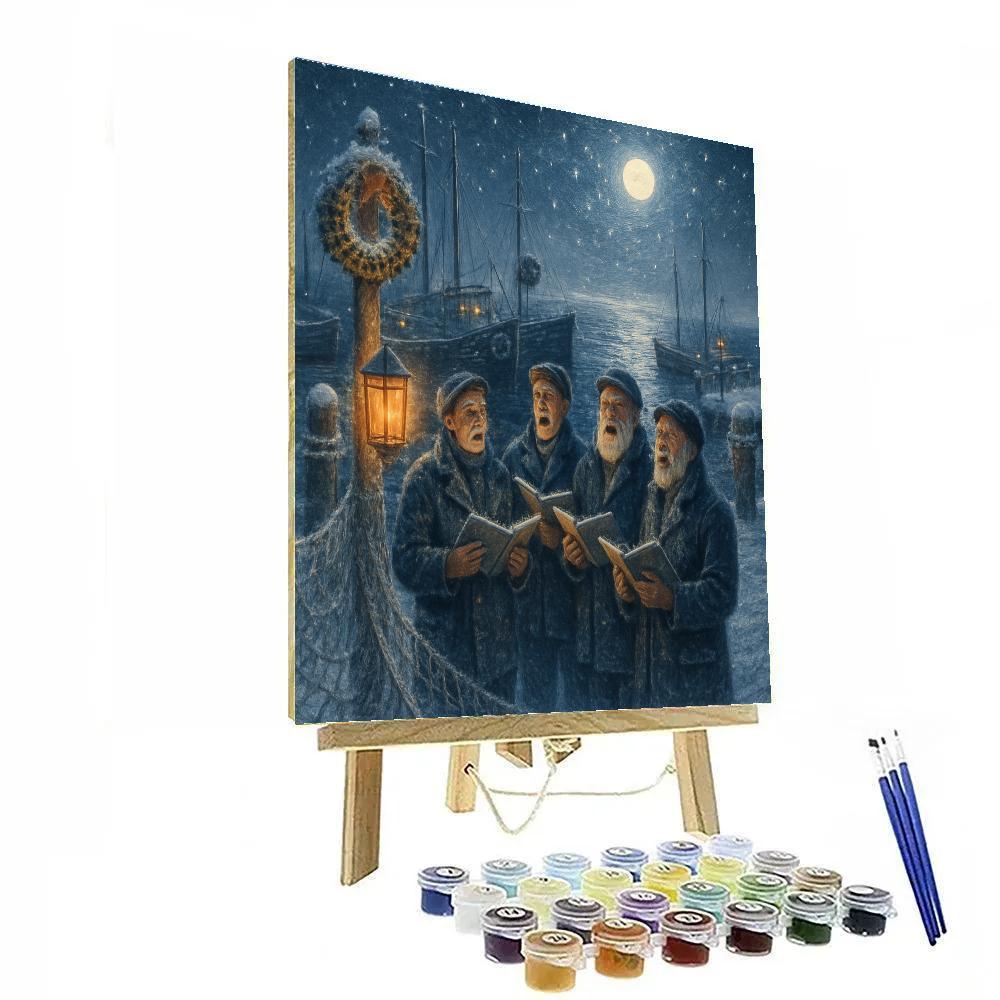 Silvered Dock Carol painting number kit