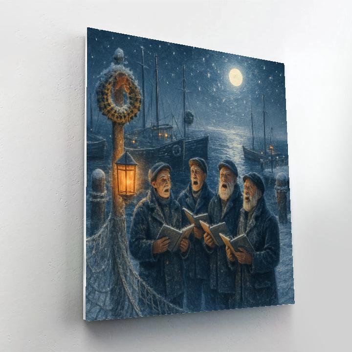 Silvered Dock Carol painting number kit