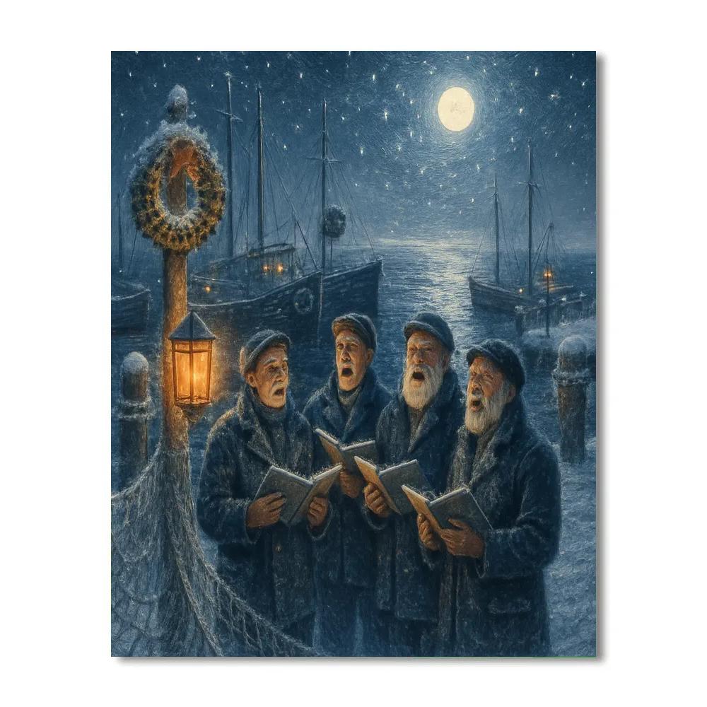 Silvered Dock Carol painting number kit