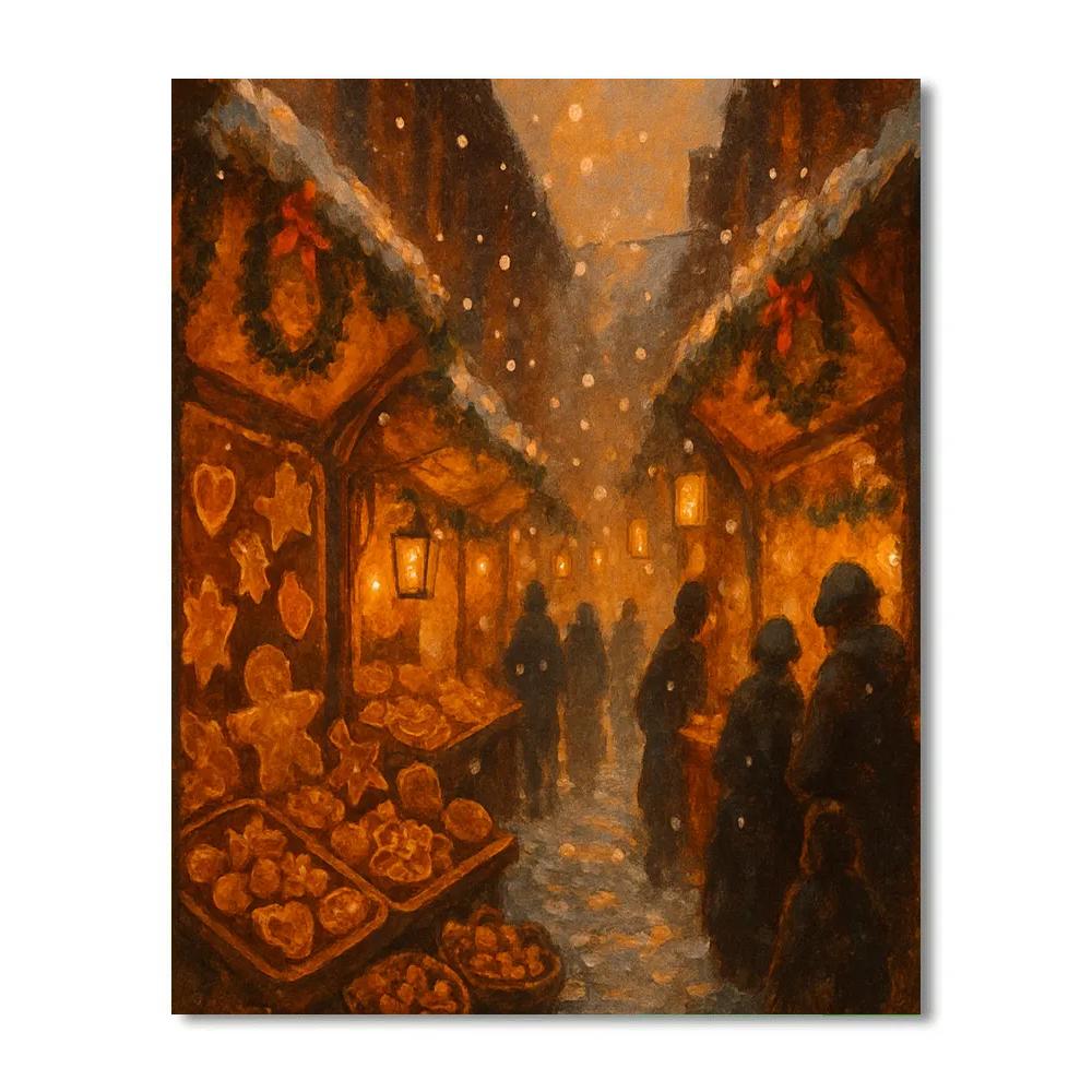 Ginger Lantern Alley paint by number